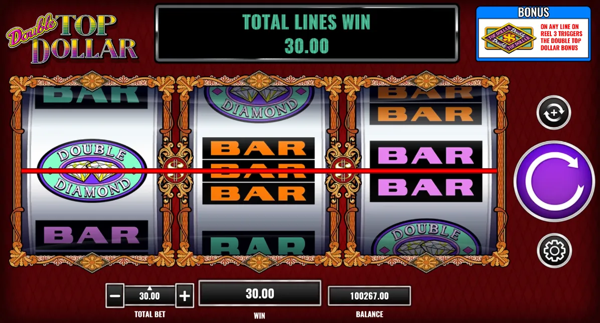Double Top Dollar Slot